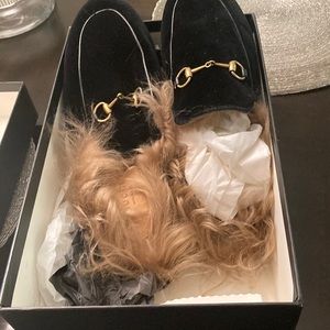 Price is firm Preowned Gucci fur mules with box